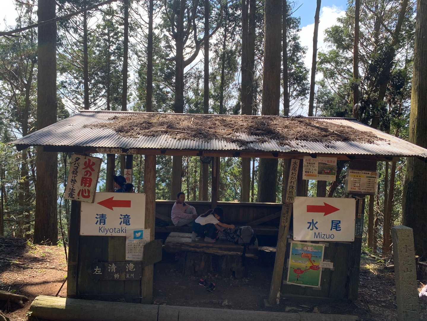 登山道入口の看板