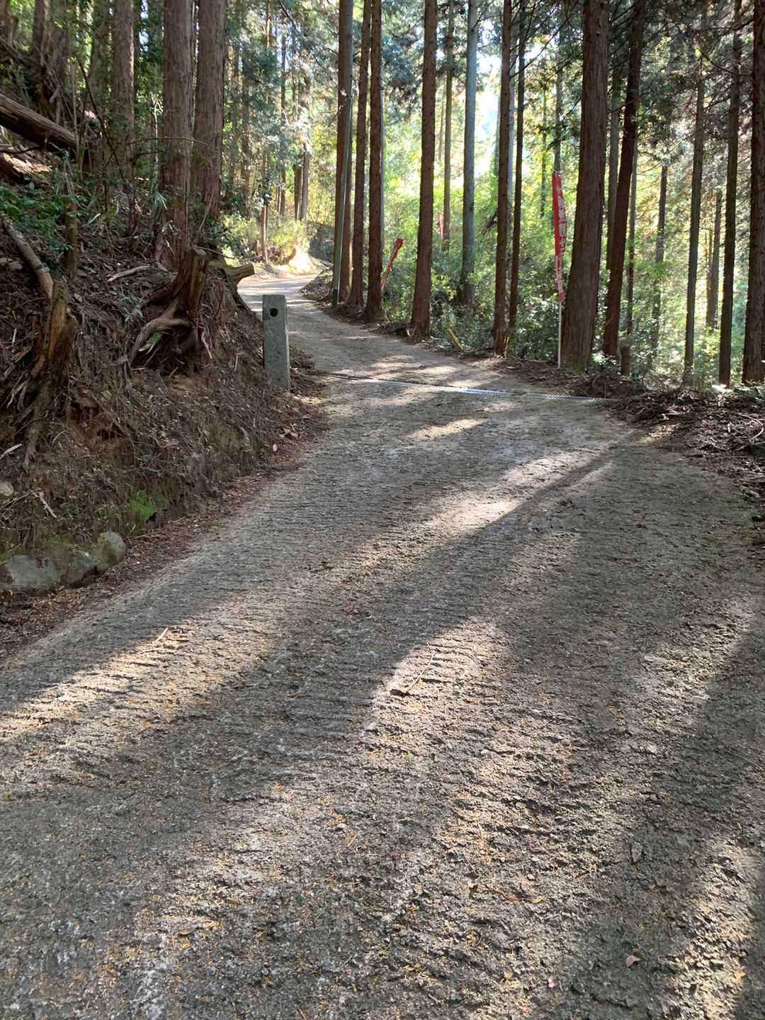 激坂の登山道
